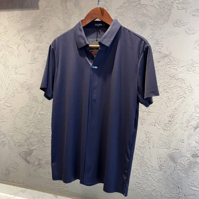 Zegna Lacivert İthal Gömlek Tişört