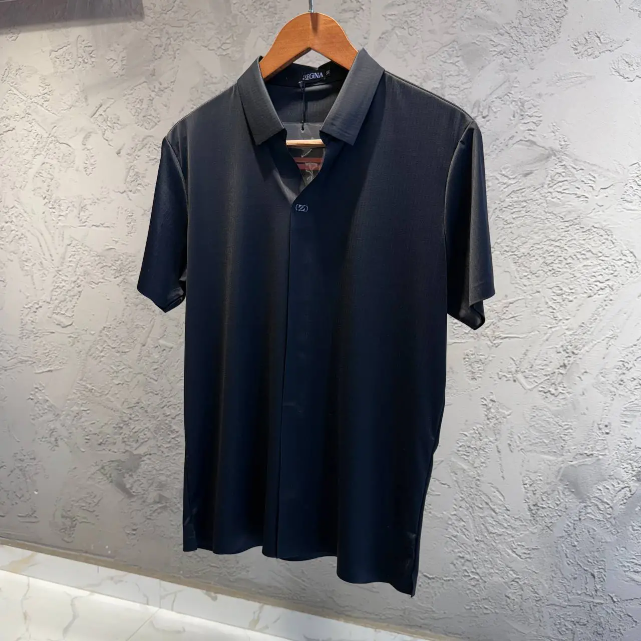 Zegna Siyah İthal Gömlek Tişört