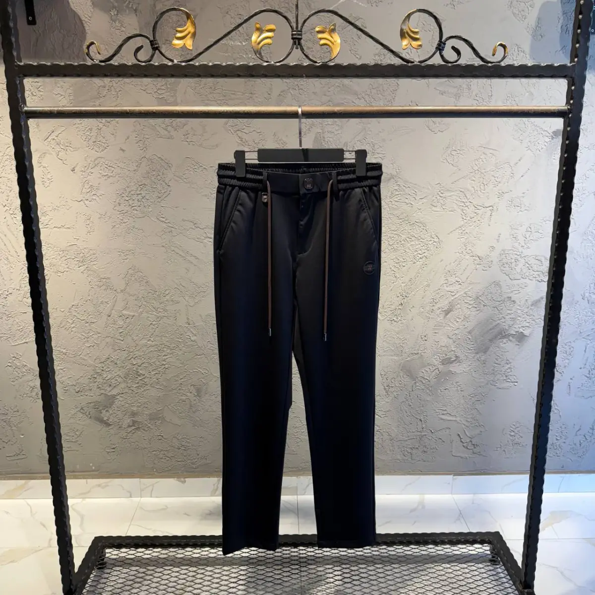 Zegna Siyah Bağlamalı İthal Jogger