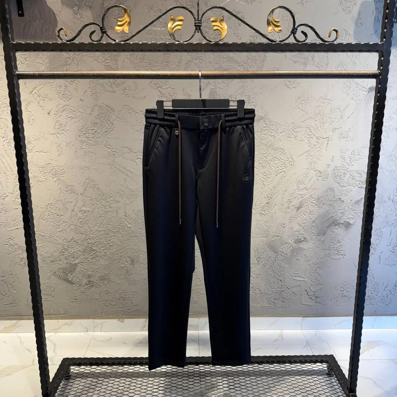 Zegna Siyah Bağlamalı İthal Jogger