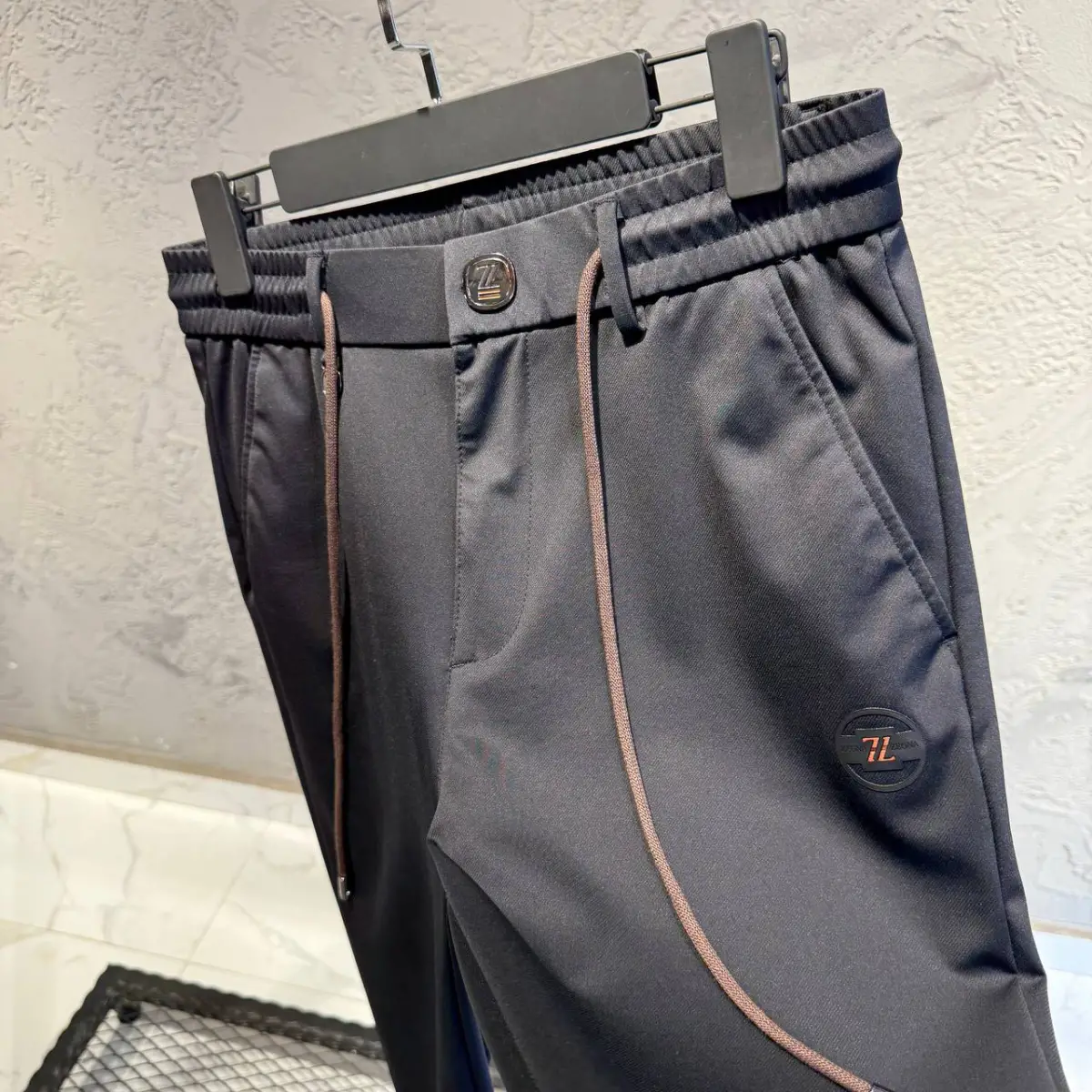 Zegna Siyah Bağlamalı İthal Jogger