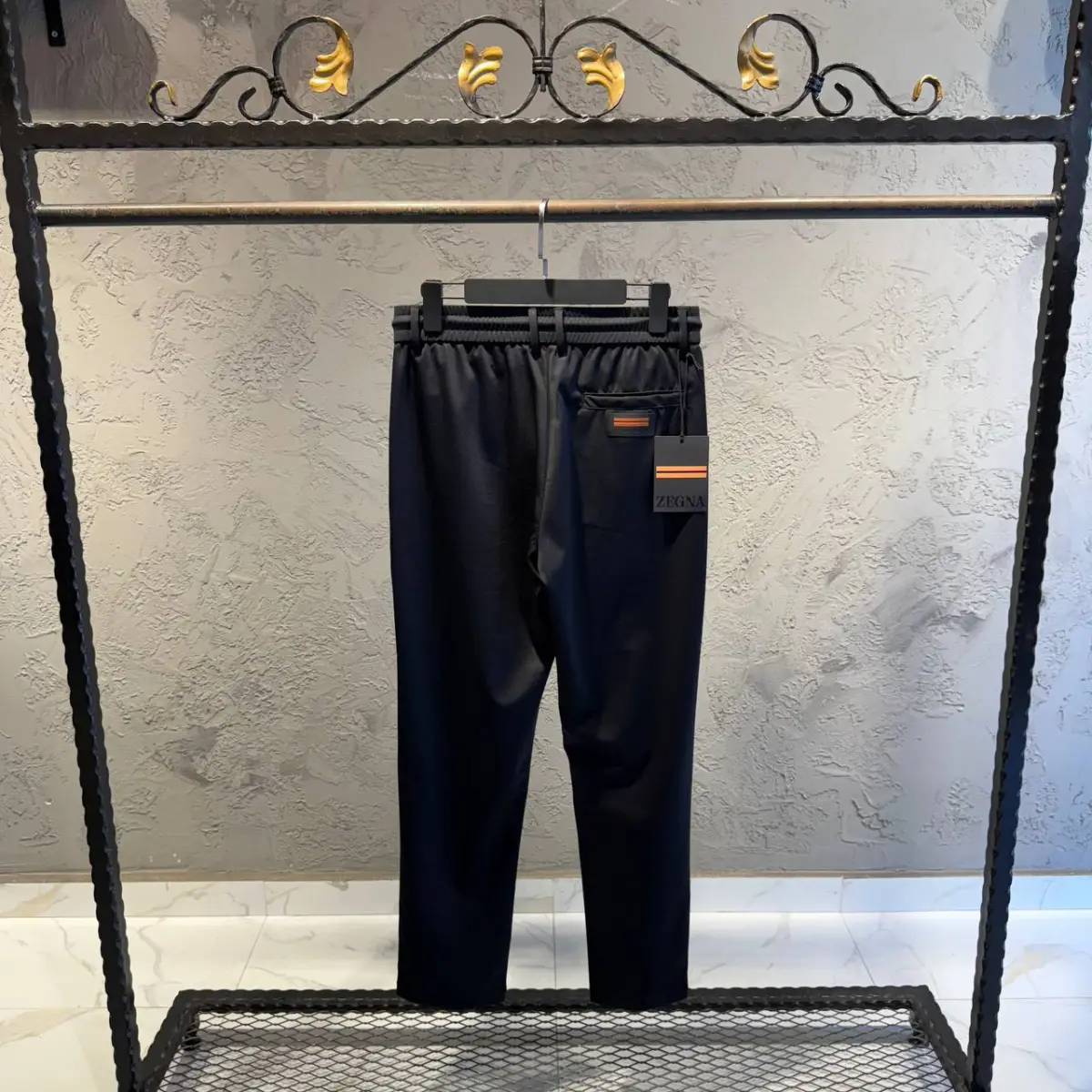 Zegna Siyah Bağlamalı İthal Jogger