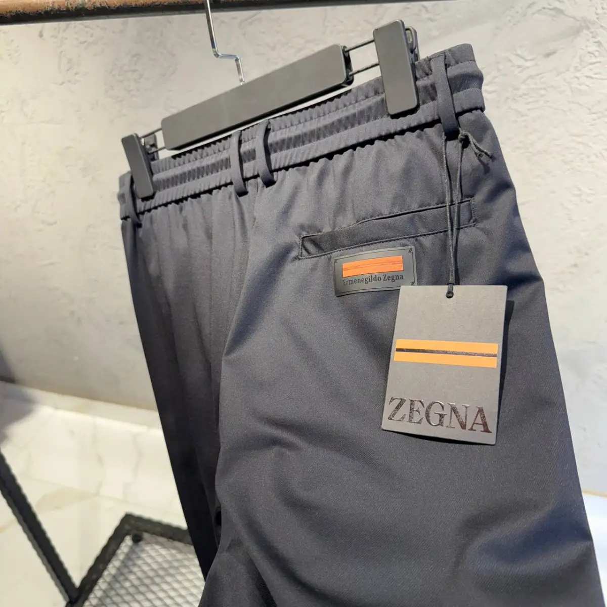 Zegna Siyah Bağlamalı İthal Jogger