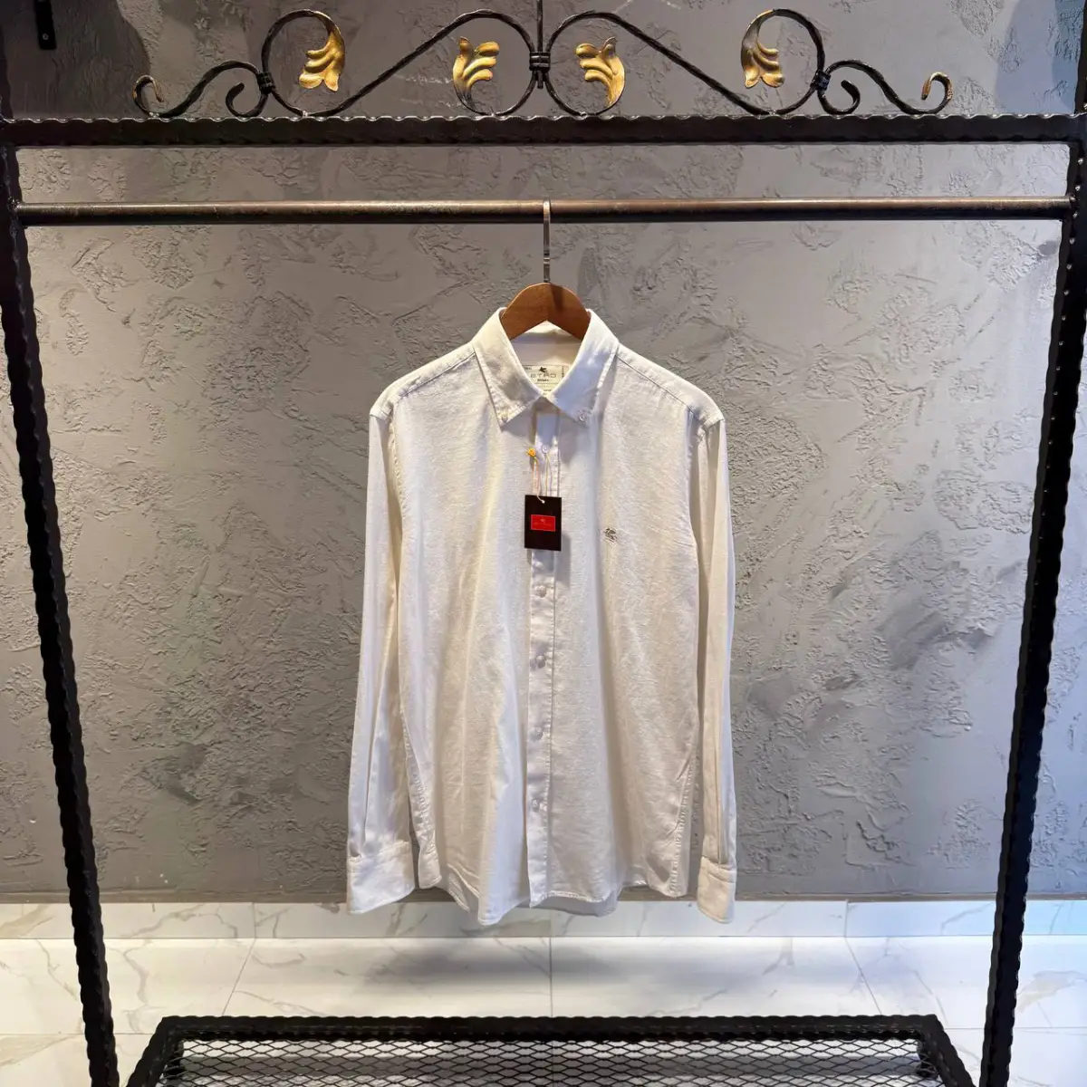 Etro Krem Keten Gömlek