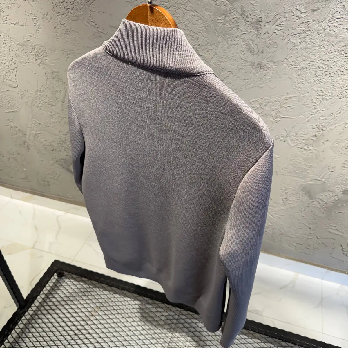 Moncler Detaylı Çelik Örme Ceket