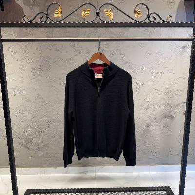 Brunello Cucinelli Siyah Fermuar Detaylı Kazak