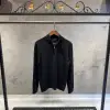 Zegna Siyah Fermuar Detaylı Kazak