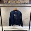 Hermes Lacivert Deri Logo Detaylı Sweatshirt