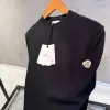 Moncler Siyah Logo Detaylı Yün Kazak