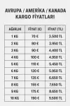 UPS / FEDEX Yurtdışı Kargo 0-7 KG
