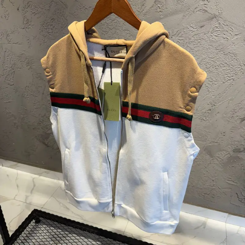Gucci Desenli Yelek Hoodie