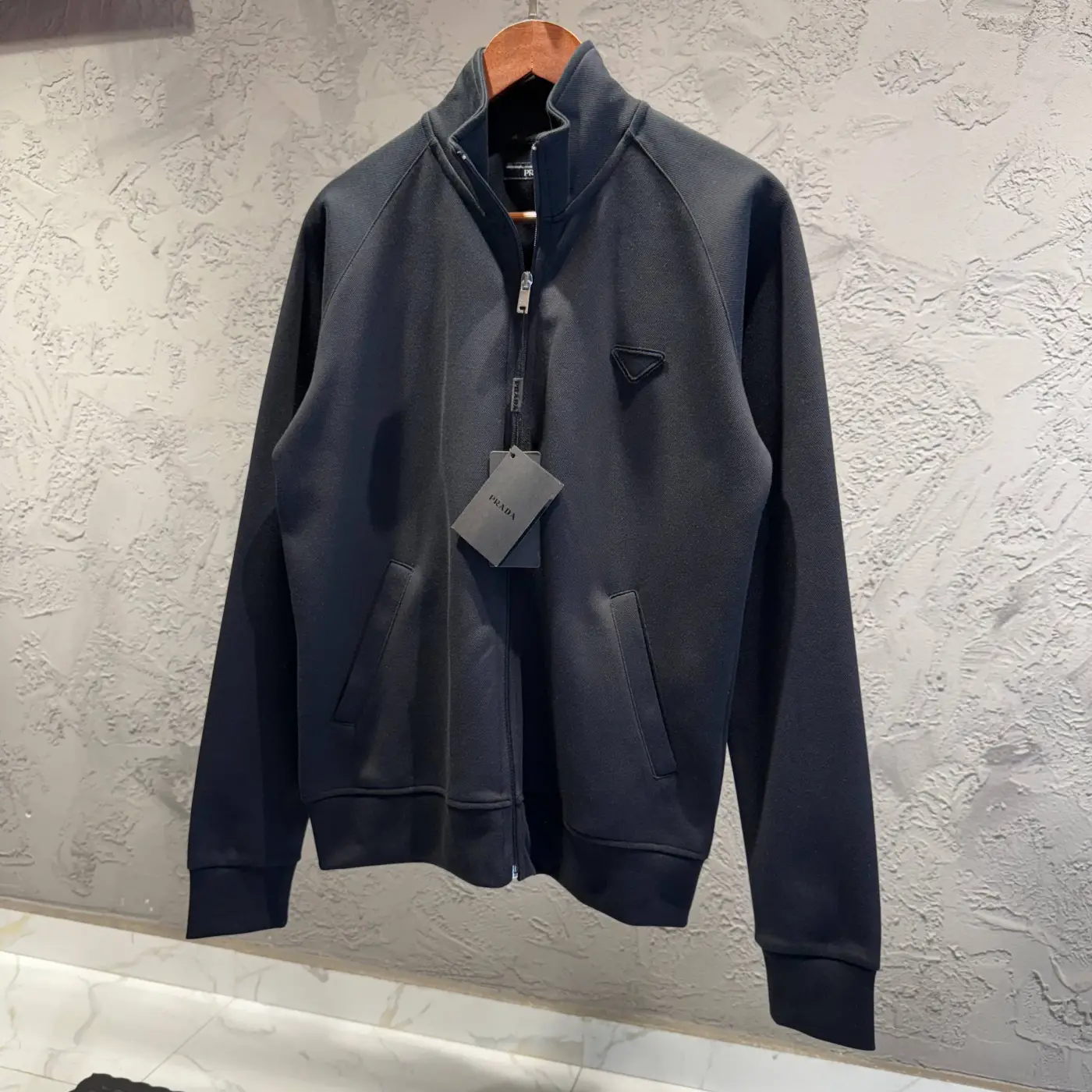 Prada Fermuarli Siyah Sweatshirt