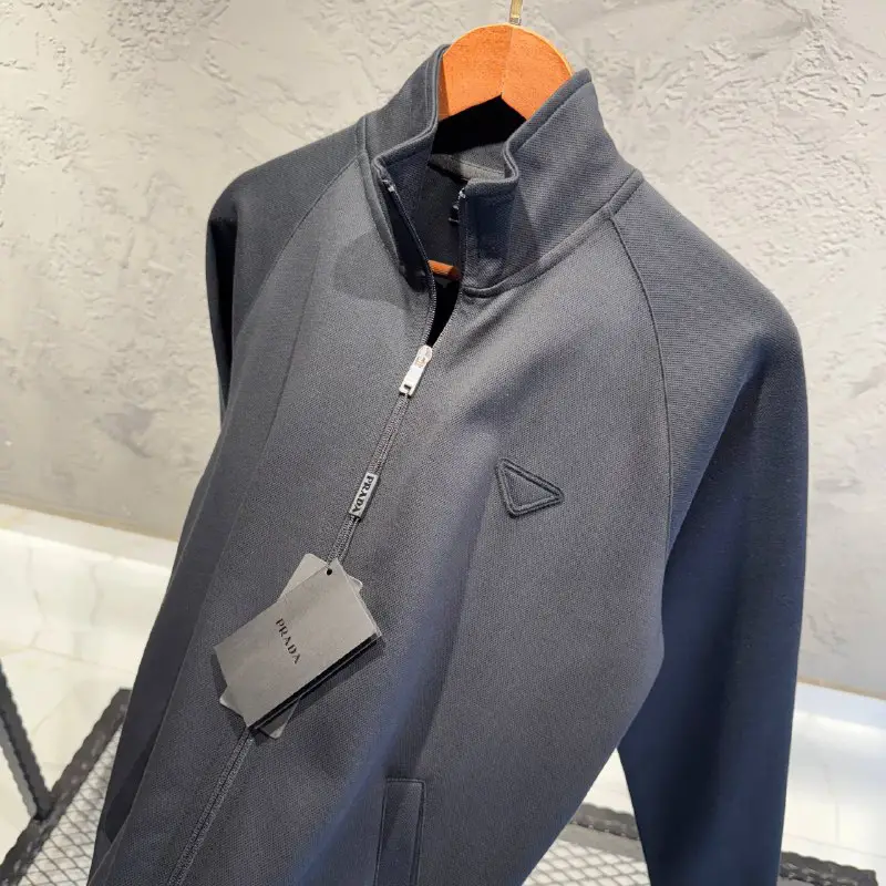 Prada Fermuarli Siyah Sweatshirt