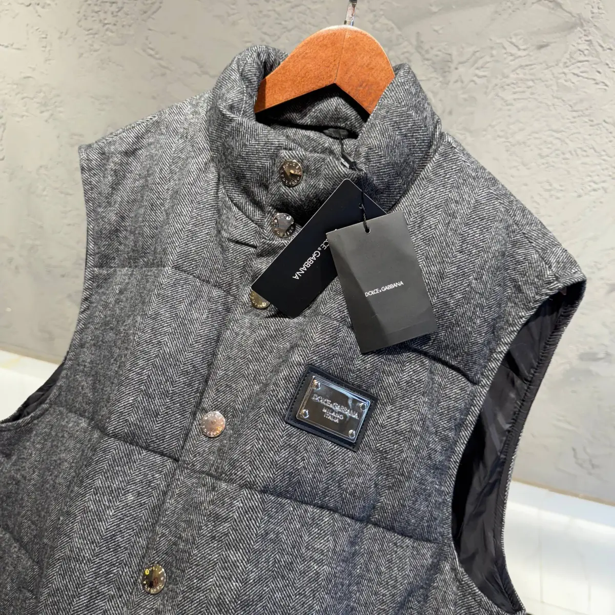 Dolce Gabbana Gri Tokalı Yelek