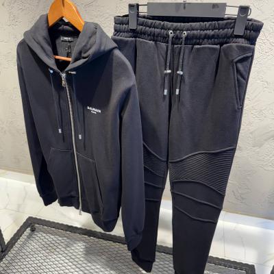 Balmain Siyah Logo Detaylı Eşofman Takımı