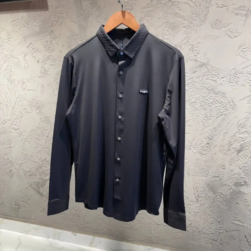 Prada Siyah İthal Gömlek