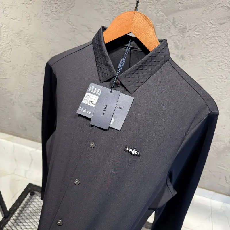 Prada Siyah İthal Gömlek