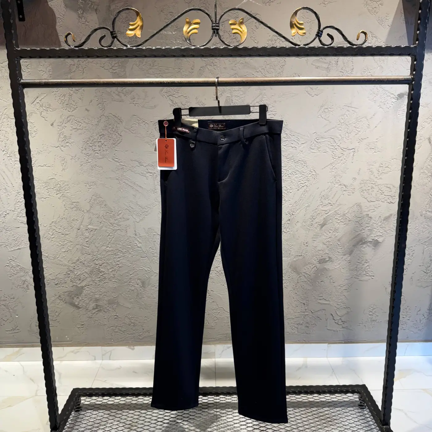 Loro Piana Siyah İthal Kalın Jogger