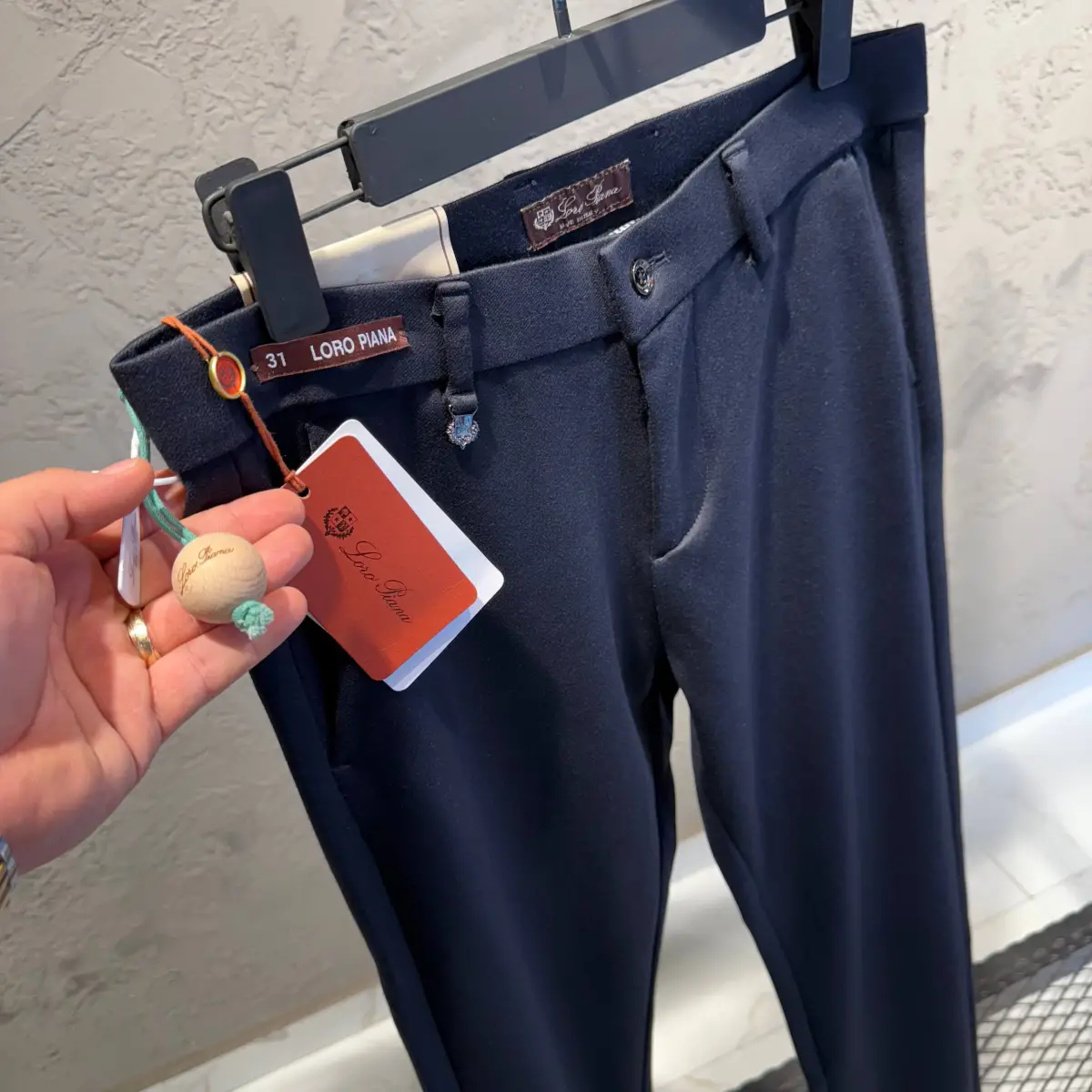 Loro Piana Siyah İthal Kalın Jogger