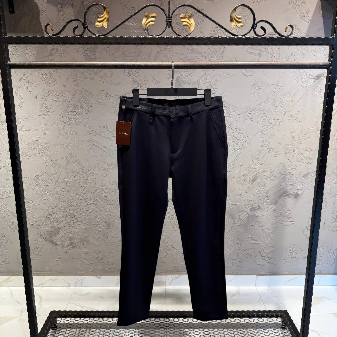 Loro Piana Siyah İthal Kalın Jogger