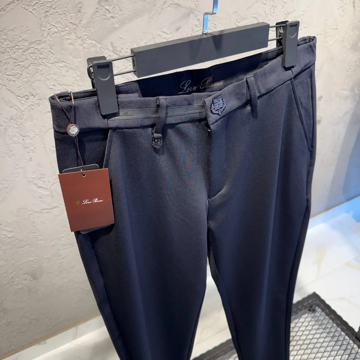Loro Piana Siyah İthal Kalın Jogger