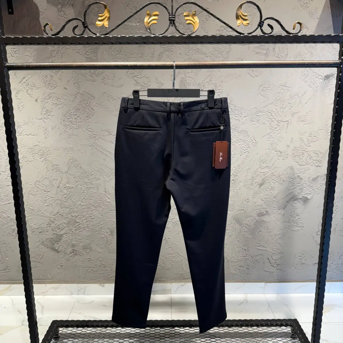 Loro Piana Siyah İthal Kalın Jogger