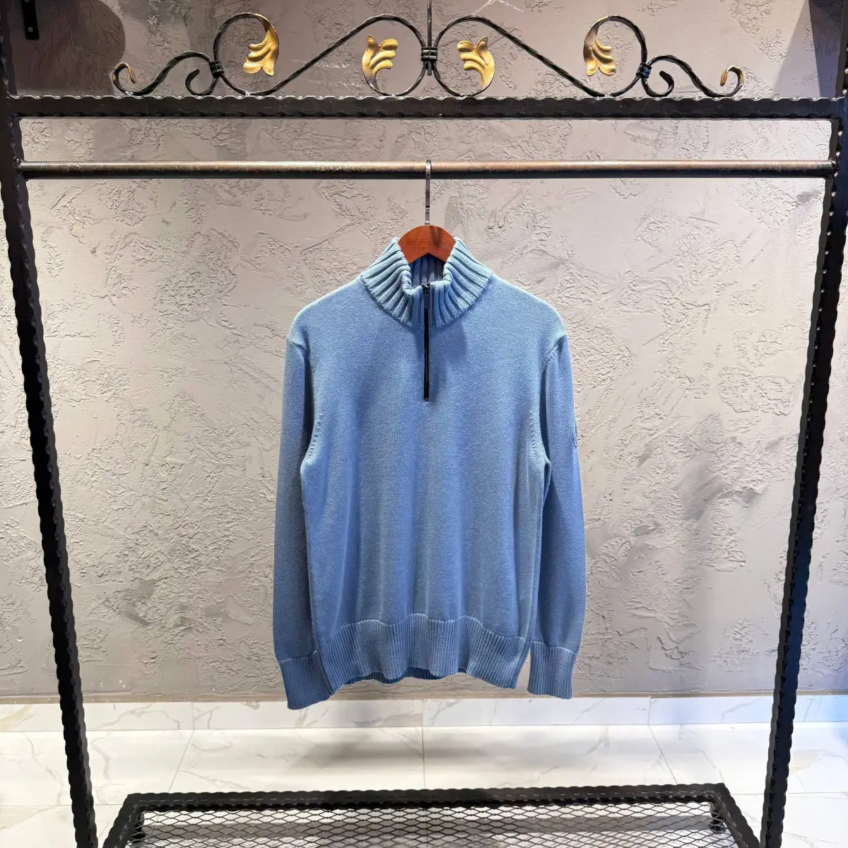 Canada Goose Bebe Mavisi Yakalı Triko kazak