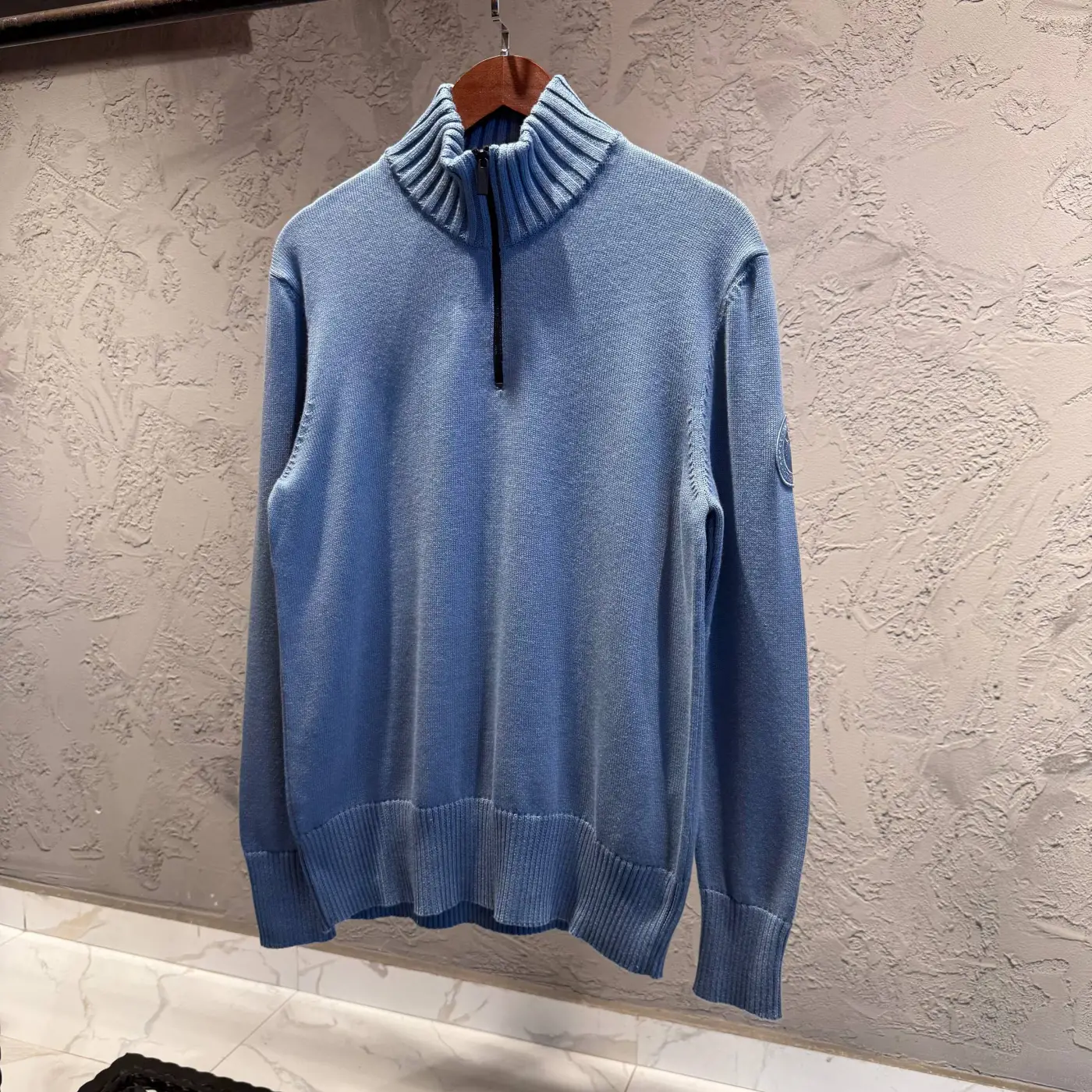 Canada Goose Bebe Mavisi Yakalı Triko kazak