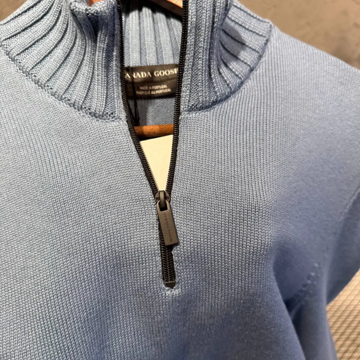 Canada Goose Bebe Mavisi Yakalı Triko kazak