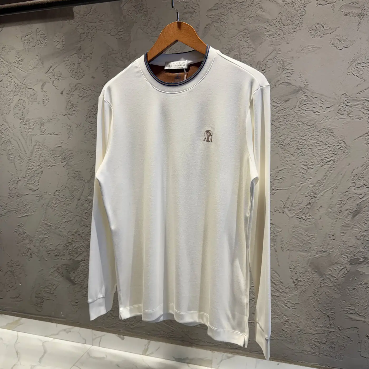 Brunello Cucinelli Beyaz İthal Uzun Kol