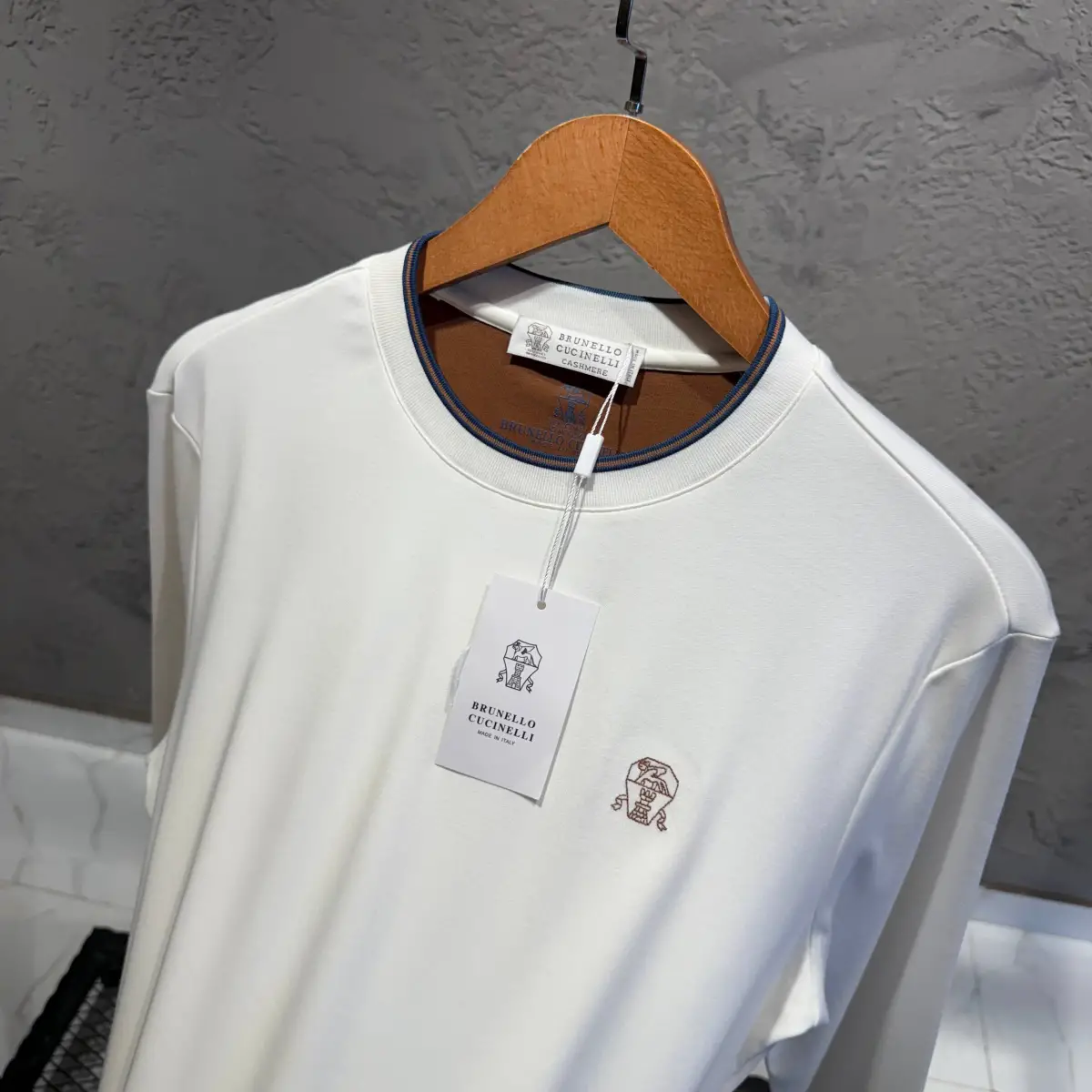 Brunello Cucinelli Beyaz İthal Uzun Kol