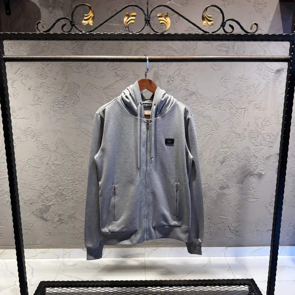 Dolce Gabbana Gri ZipHoodie