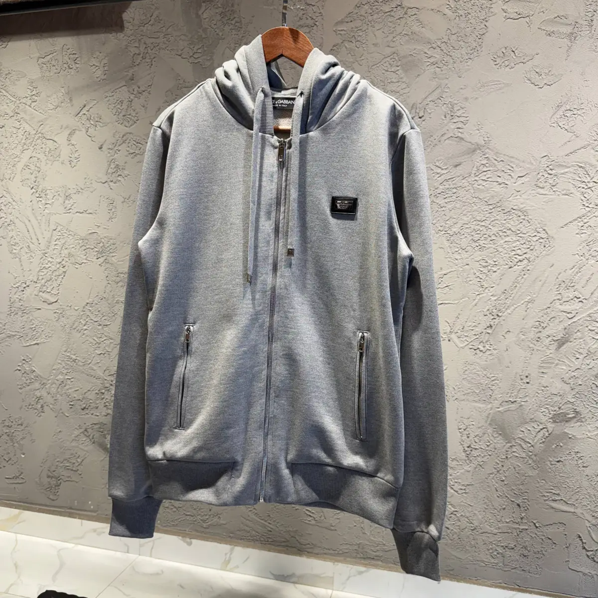 Dolce Gabbana Gri ZipHoodie