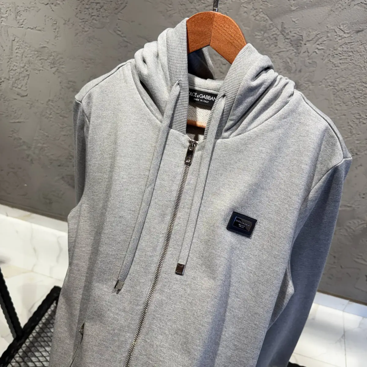 Dolce Gabbana Gri ZipHoodie