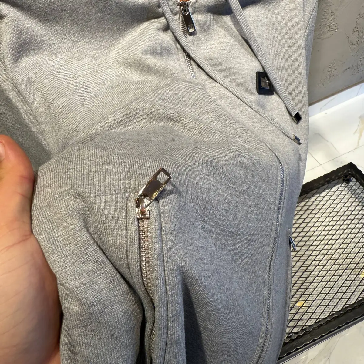 Dolce Gabbana Gri ZipHoodie