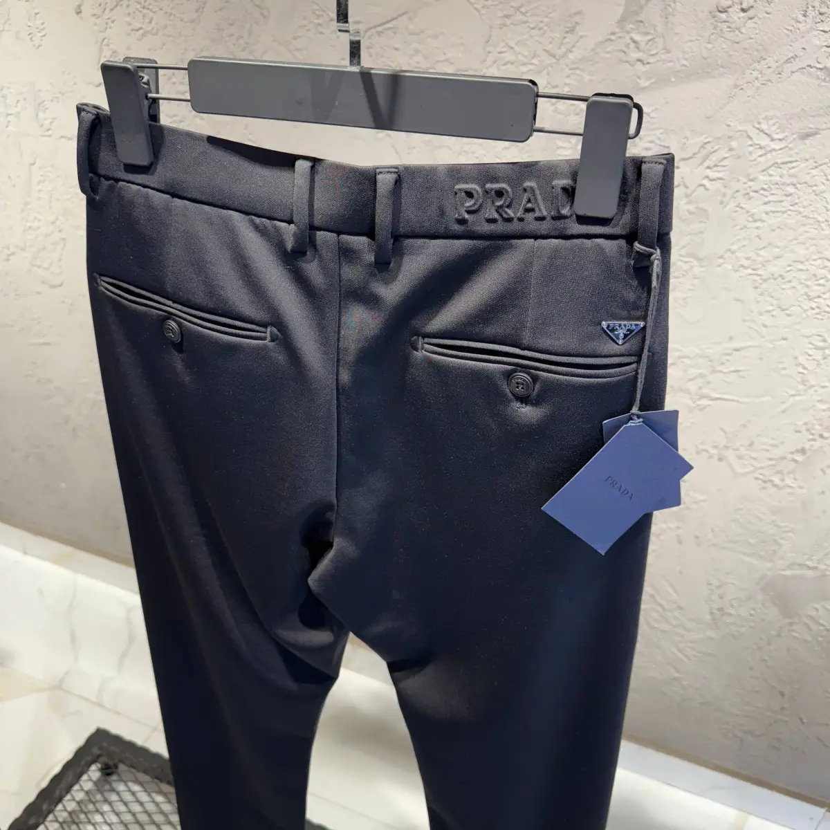 Prada Siyah İthal Kalın Jogger Pantolon