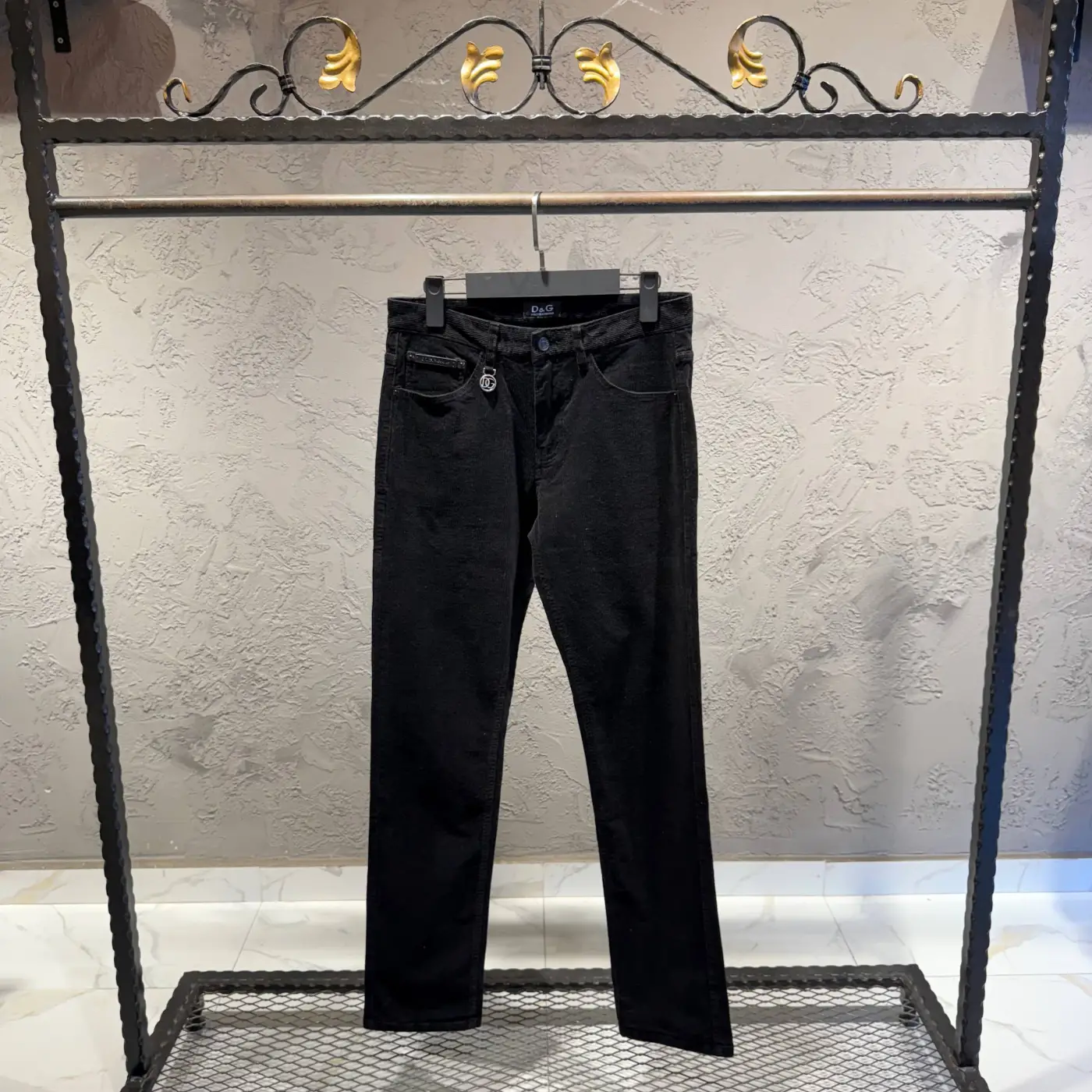 Dolce Gabbana Siyah Kadife Jogger