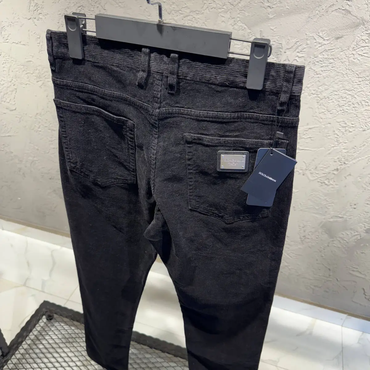 Dolce Gabbana Siyah Kadife Jogger