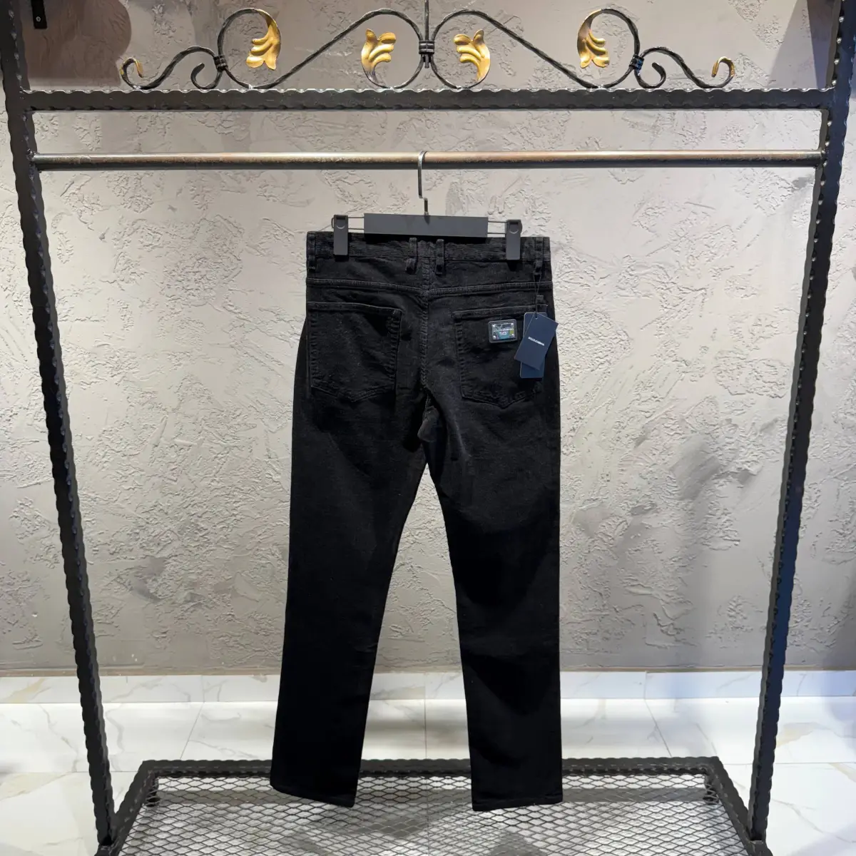 Dolce Gabbana Siyah Kadife Jogger