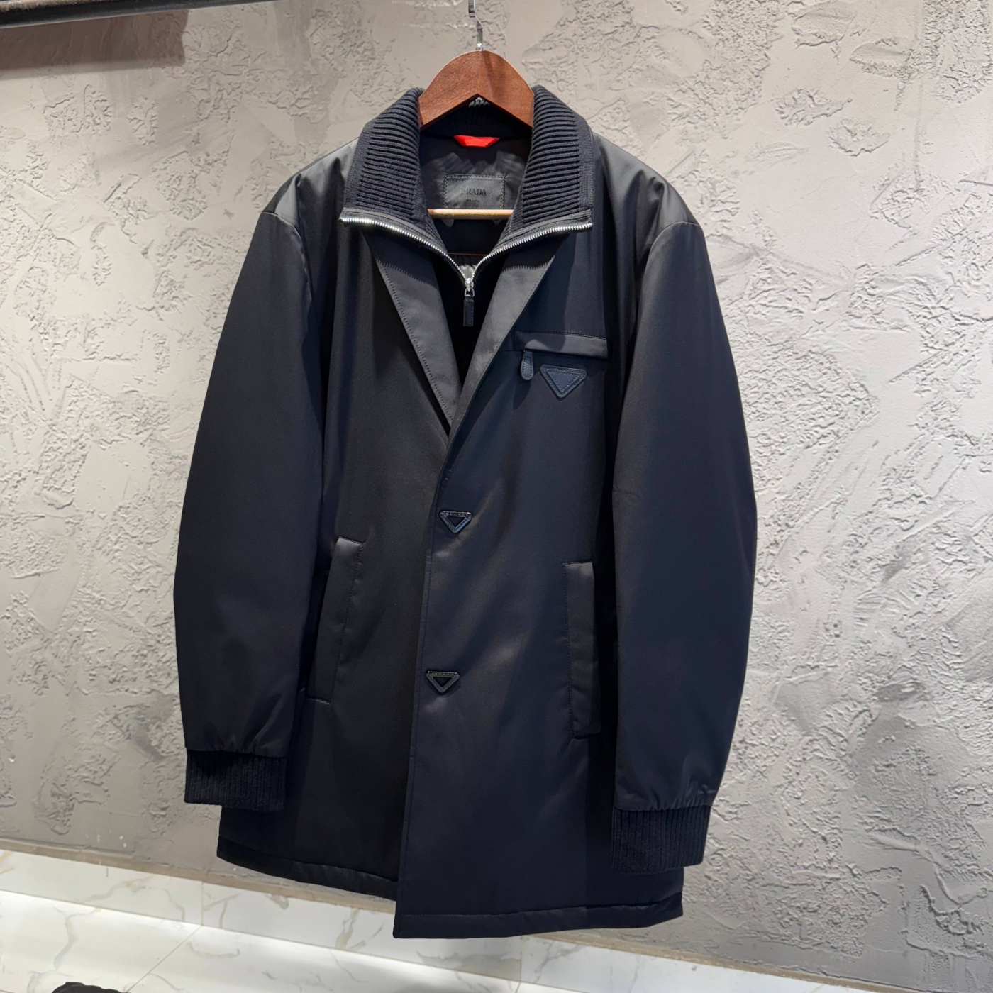 PRADA Uzun Yaka Detaylı Ceket