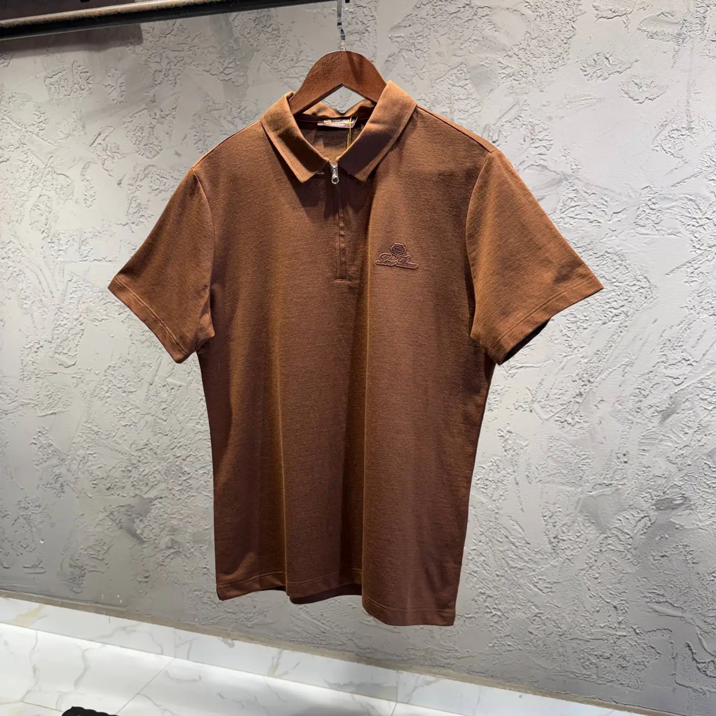 Loro Piana Keten Polo Yaka Tişört