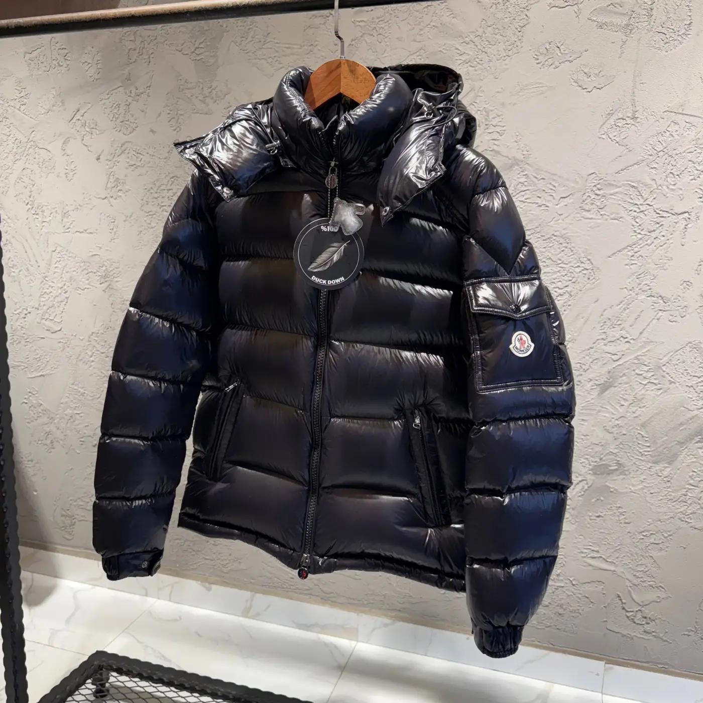 Moncler Siyah Şişme Mont