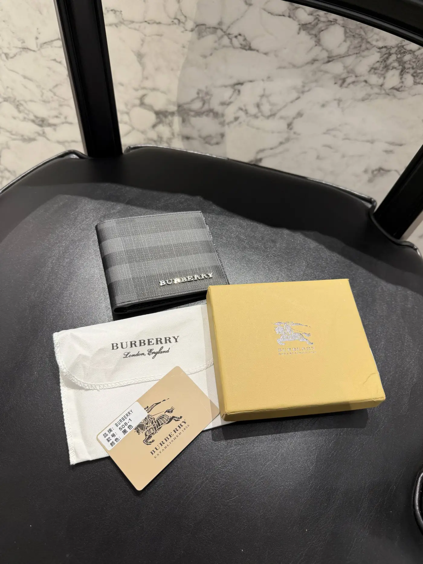 Burberry Siyah Ekose Cüzdan