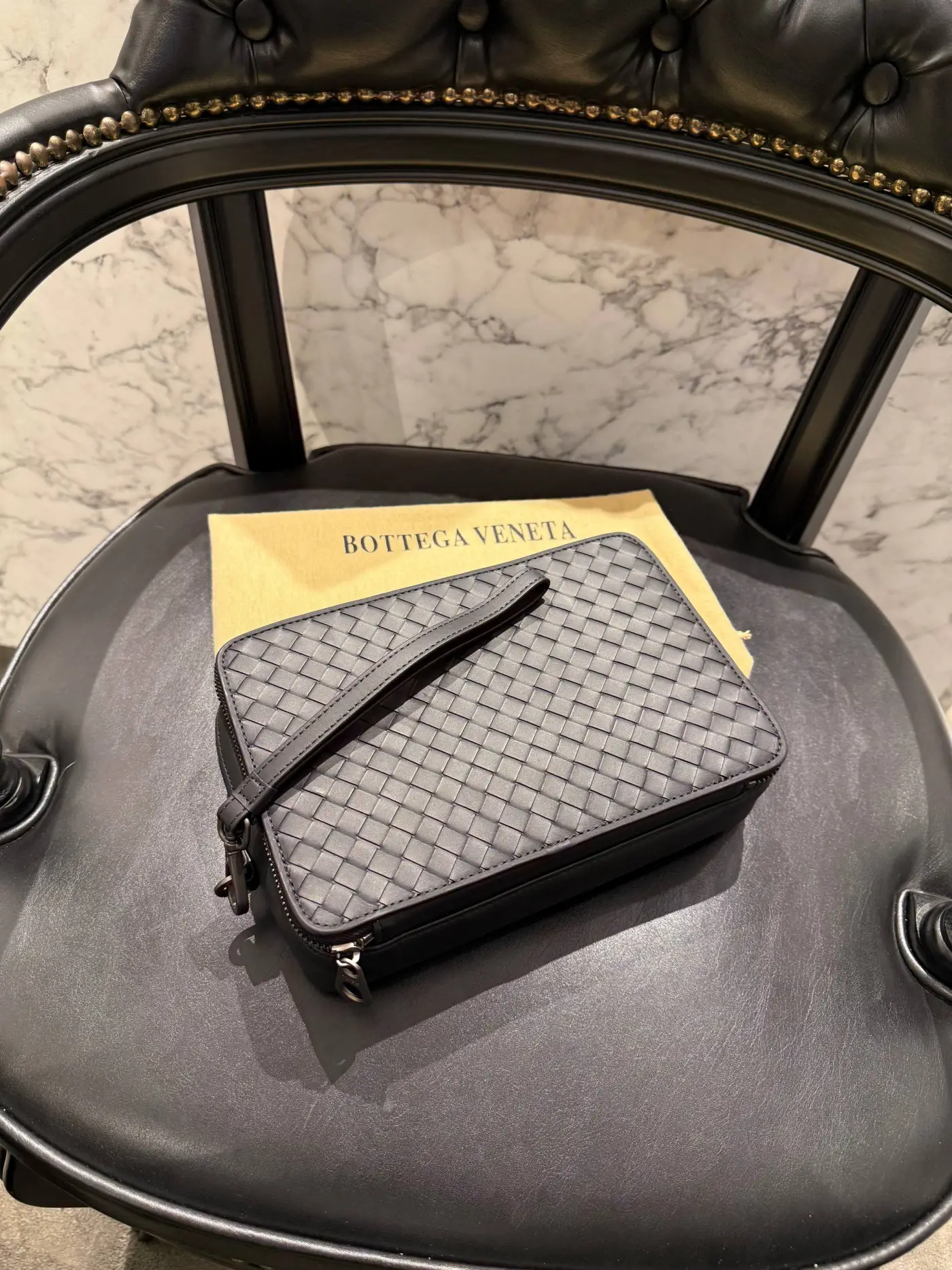 Bottega Veneta Örme Deri Clutch