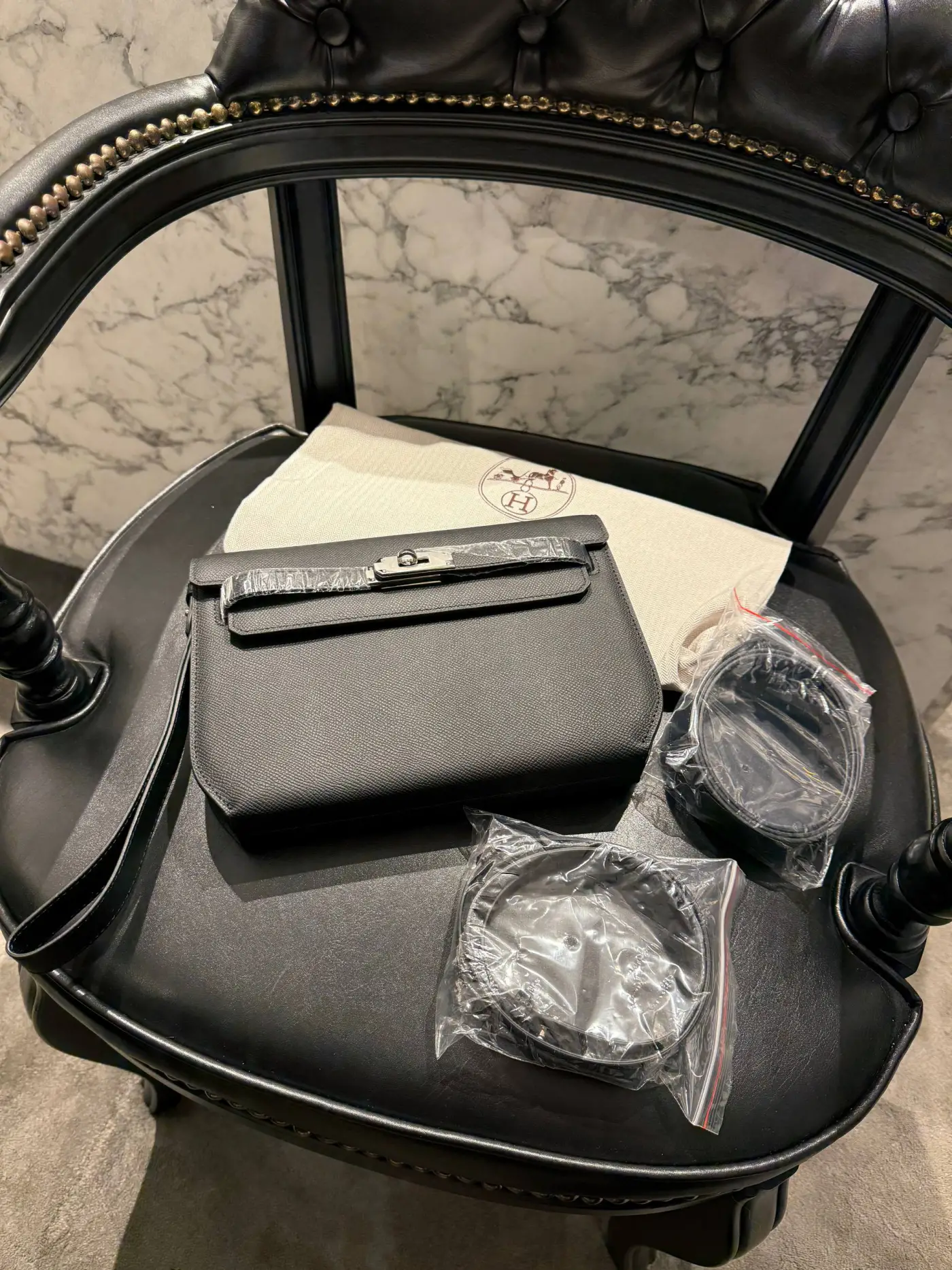 Hermes Togo Deri Clutch