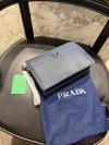 Prada Lacivert Deri Clutch