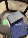 Prada Lacivert Deri Clutch