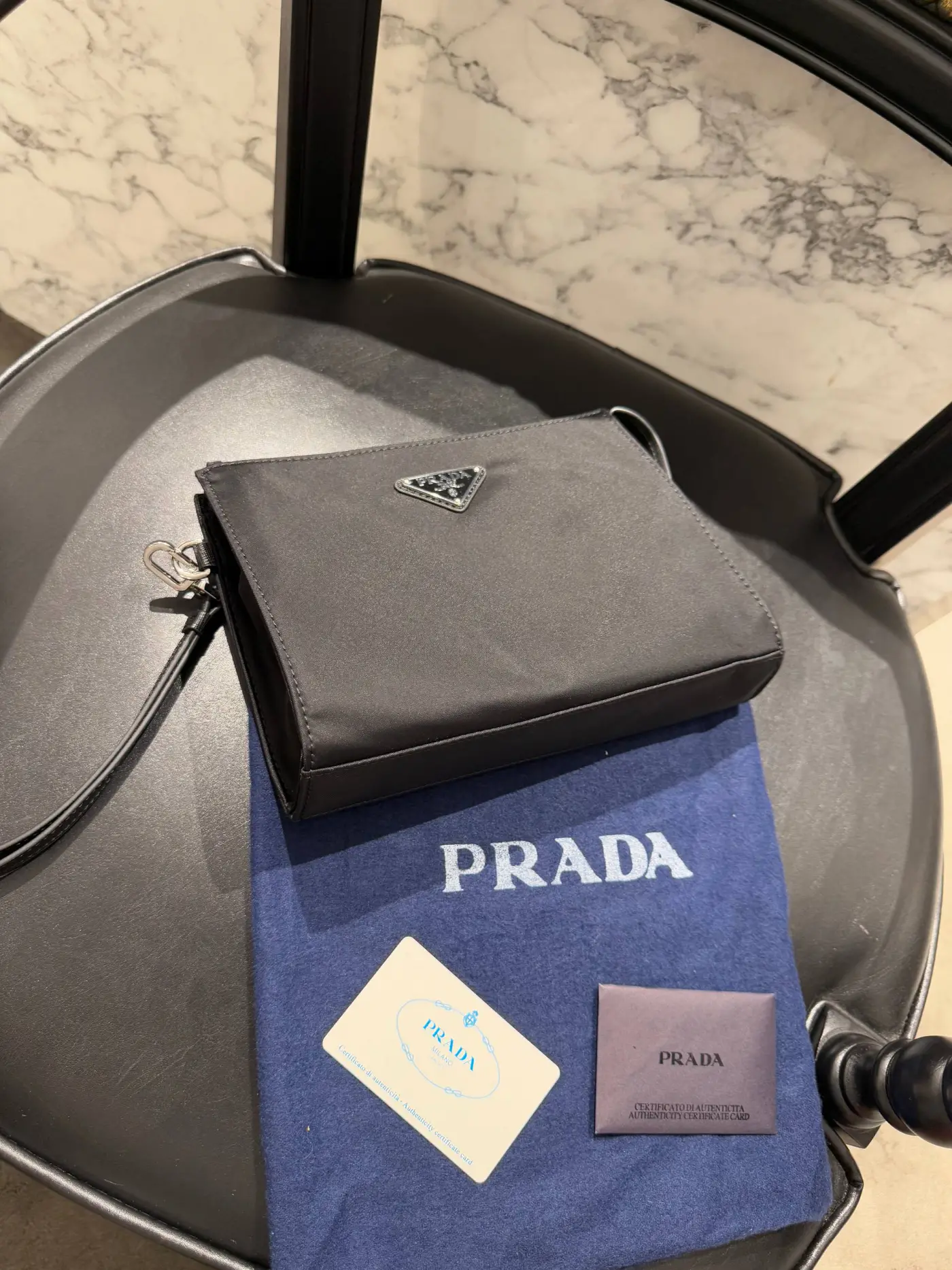 Prada Re Nylon Clutch