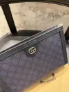 Gucci Lacivert Deri Clutch
