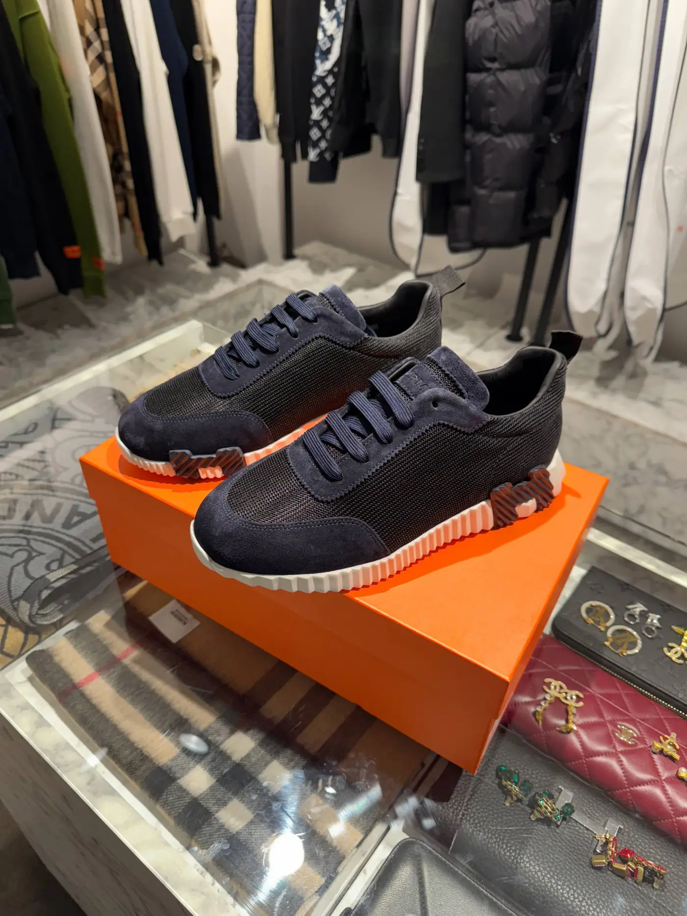 Hermes Lacivert Ayakkabi